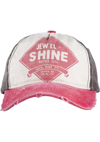 Jewel Shine Beyzbol Kep Erkek Kadın Şapka Eskitme Pembe