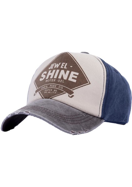 Jewel Shine Beyzbol Kep Erkek Kadın Şapka Eskitme Kahverengi Lacivert fiyatları