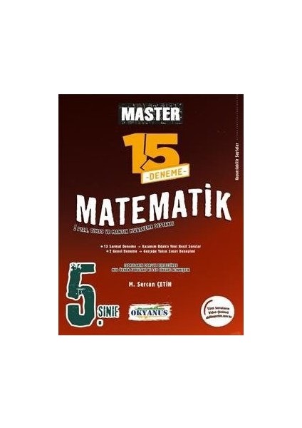 5. Sınıf Master 15 Matematik Denemesi