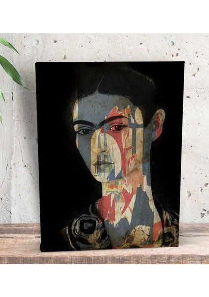 Gift Frida Kahlo Tasarımlı Dekoratif Mini Kanvas Tablo