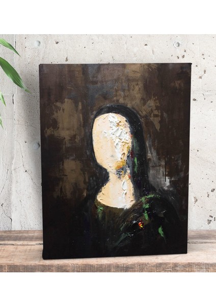 Gift Mona Lisa Contempoary Tasarımlı Dekoratif Mini Kanvas Tablo