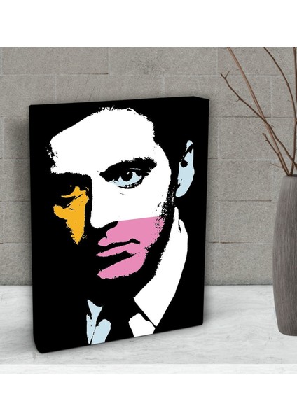 Gift Al Pacino Pop Art Tasarımlı Dekoratif Mini Kanvas Tablo