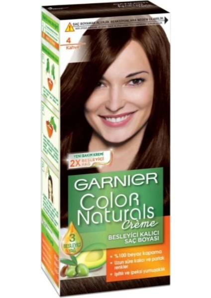 Color Naturals 4/0 - Kahve Saç Boyası