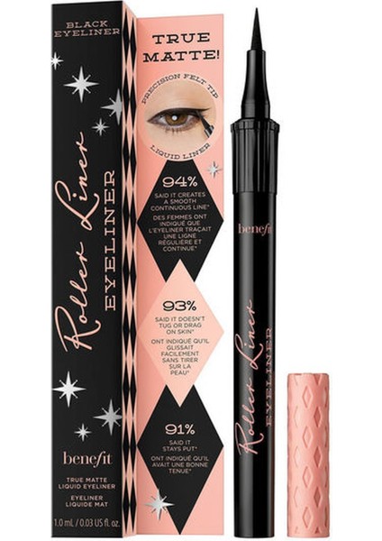 Benefıt Cosmetıcs Roller Liner Siyah Eyeliner Net Görünümlü Mat Eyeliner