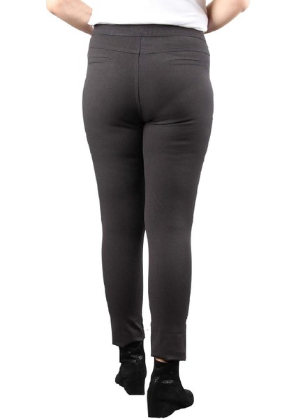 Fierte Kadın Büyük Beden Pantolon RG1369P Kanvas Yüksek Bel Dar Paça Pamuk Kiremit Bordo Haki Siyah Yeşil Lacivert Antrasit Vizon Beyaz Ekru Gri Kahverengi Saks Mavi Bej Fuşya fırsatları