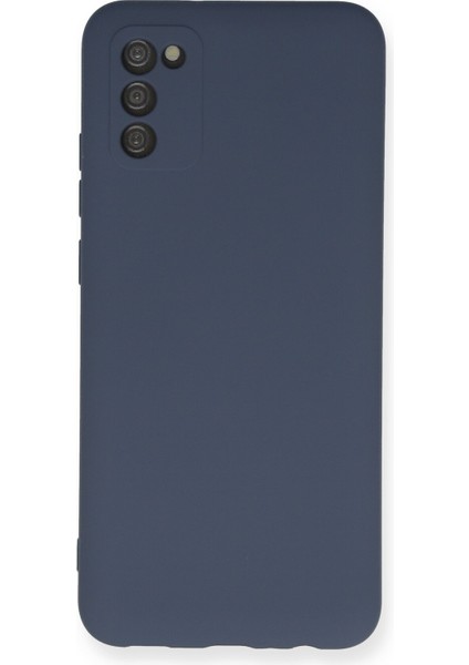Samsung Galaxy A03S Kılıf Lansman Içi Kadife Lüx Tasarım Silikon Kapak - Gri