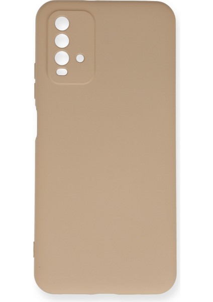 Xiaomi Redmi Note 9 4g Kılıf Nano Içi Kadife Silikon - Bej
