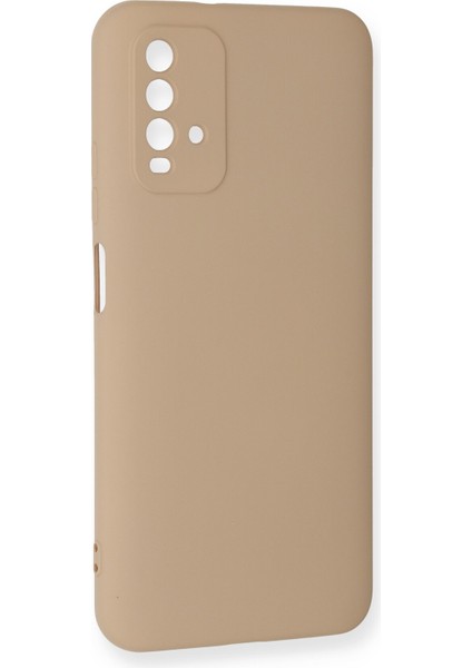 Xiaomi Redmi Note 9 4g Kılıf Nano Içi Kadife Silikon - Bej modelleri
