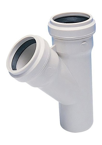 Pvc 50 x 50 Tek Çatal 45°