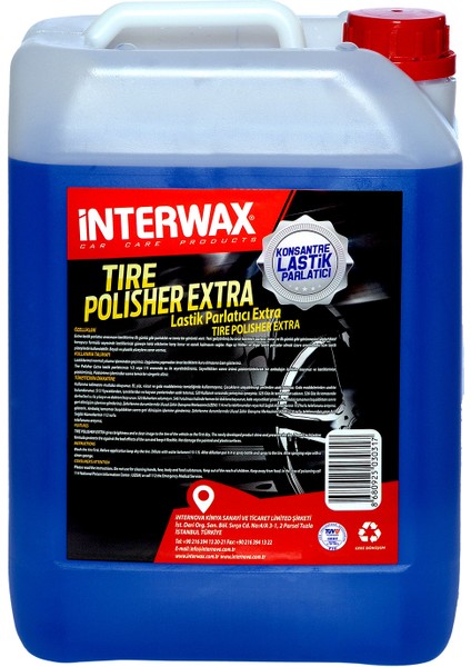 Interwax Konsantre Lastik Parlatıcı Extra 5 kg