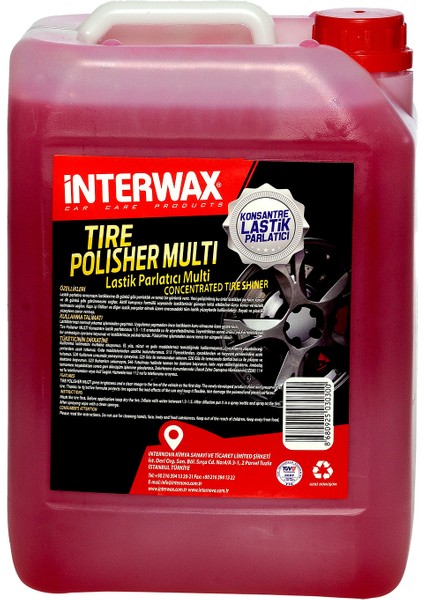 Interwax Konsantre Lastik Parlatıcı Multı 5 kg