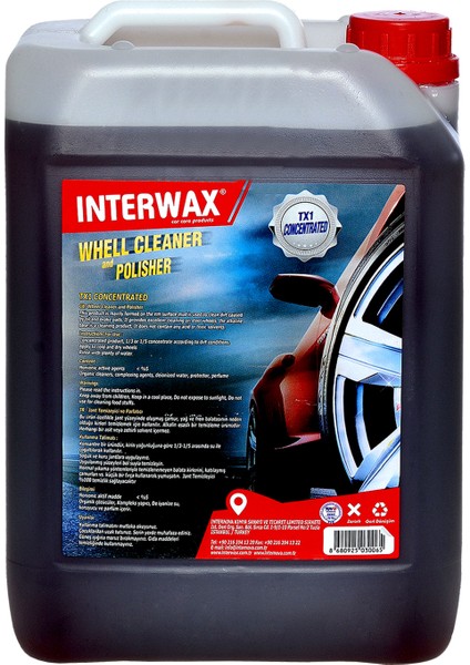 Interwax Konsantre Jant Temizleyici Tx1 5 kg
