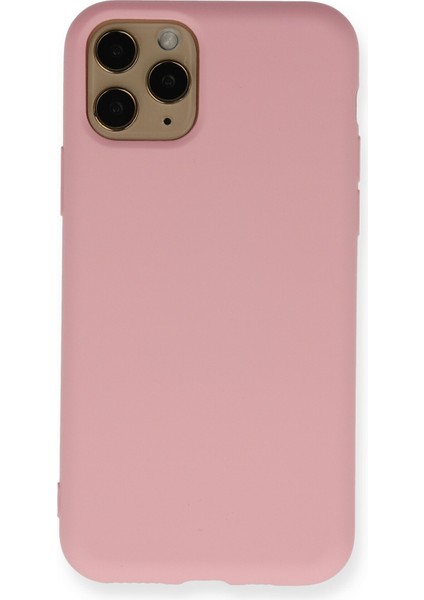 Apple Iphone 11 Pro Kılıf Nano Içi Kadife Silikon - Pembe