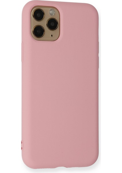 Apple Iphone 11 Pro Kılıf Nano Içi Kadife Silikon - Pembe modelleri