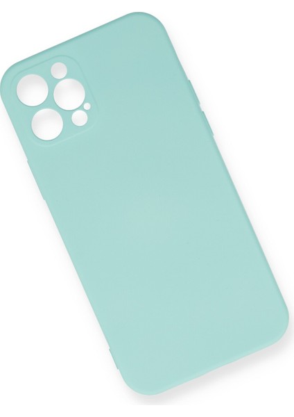 Apple Iphone 12 Pro Max Kılıf Nano Içi Kadife Silikon - Turkuaz fiyatları