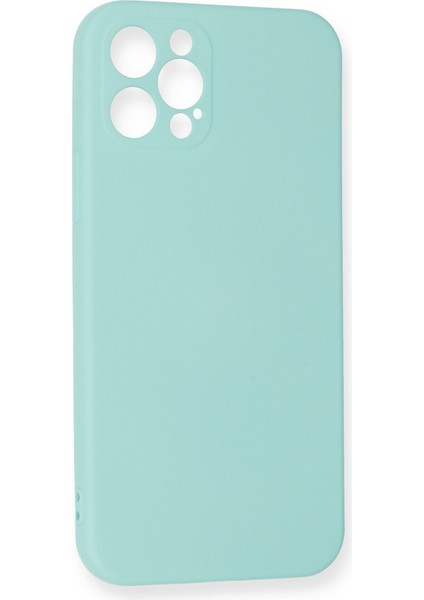 Apple Iphone 12 Pro Max Kılıf Nano Içi Kadife Silikon - Turkuaz modelleri