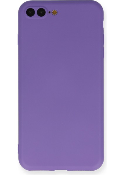 Apple Iphone 8 Plus Kılıf Nano Içi Kadife Silikon - Mor