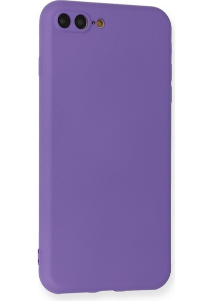 Apple Iphone 8 Plus Kılıf Nano Içi Kadife Silikon - Mor modelleri