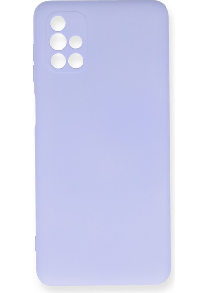 Samsung Galaxy M51 Kılıf Nano Içi Kadife Silikon - Lila
