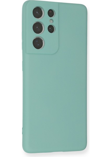 Samsung Galaxy S21 Ultra Kılıf Nano Içi Kadife Silikon - Turkuaz fiyatları