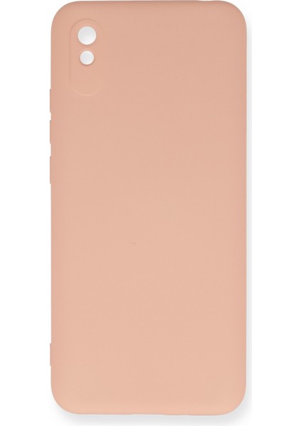 Xiaomi Redmi 9A Kılıf Nano Içi Kadife Silikon - Bej
