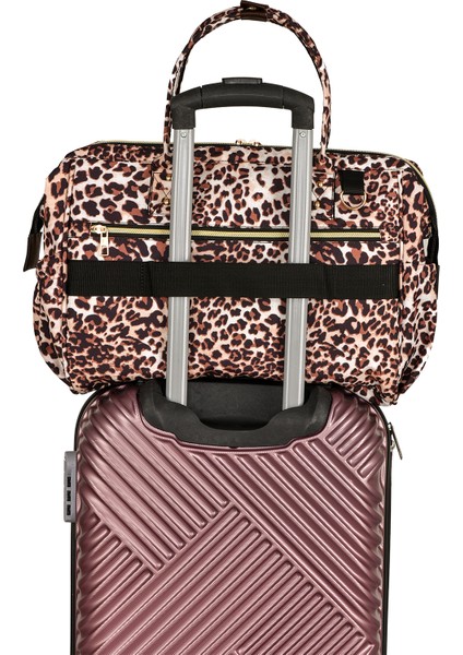 Baggage Bag Leopar Omuz Askılı Anne Bebek Bakım Çantası