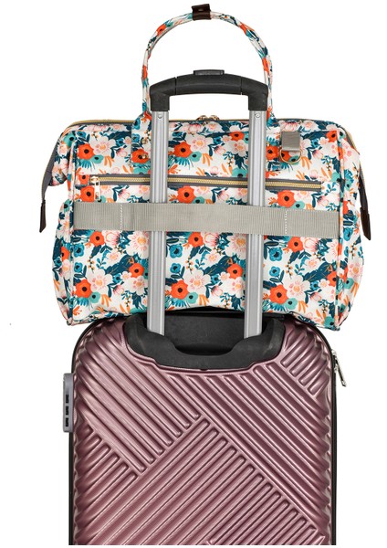 Baggage Bag Flowers Omuz Askılı Anne Bebek Bakım Çantası
