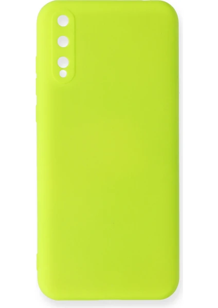 Happycase Huawei P Smart S Kılıf Nano Içi Kadife  Silikon - Sarı