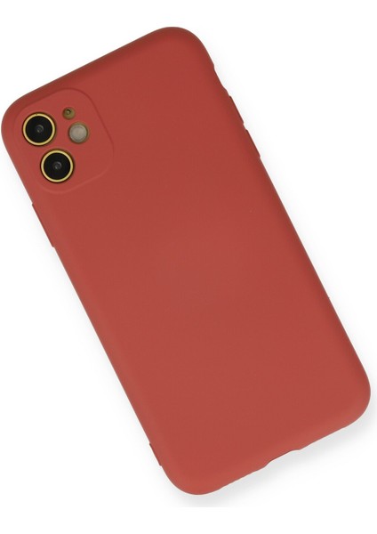 Apple Iphone 11 Kılıf Nano Içi Kadife Silikon - Kiremit fiyatları