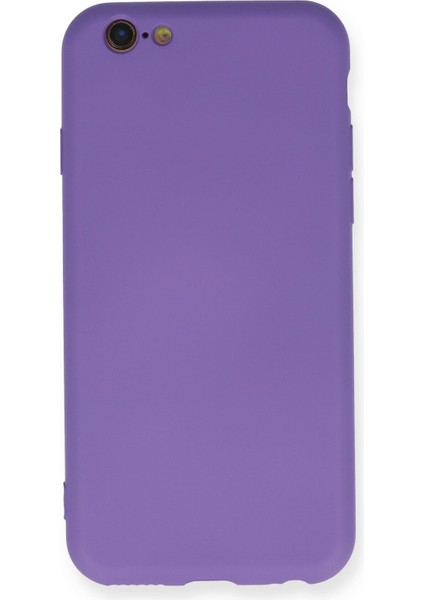 Apple Iphone 6 Kılıf Nano Içi Kadife Silikon - Mor