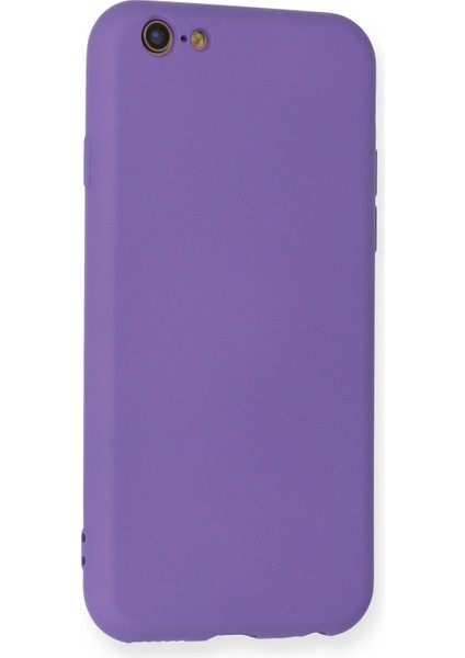 Apple Iphone 6 Kılıf Nano Içi Kadife Silikon - Mor modelleri