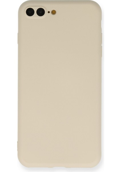 Apple Iphone 7 Plus Kılıf Nano Içi Kadife Silikon - Kemik