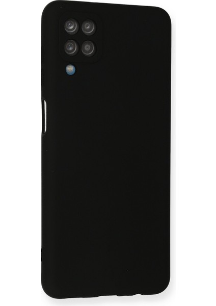 Samsung Galaxy A12 Kılıf Lansman Içi Kadife Lüx Tasarım Silikon Kapak - Siyah fiyatları