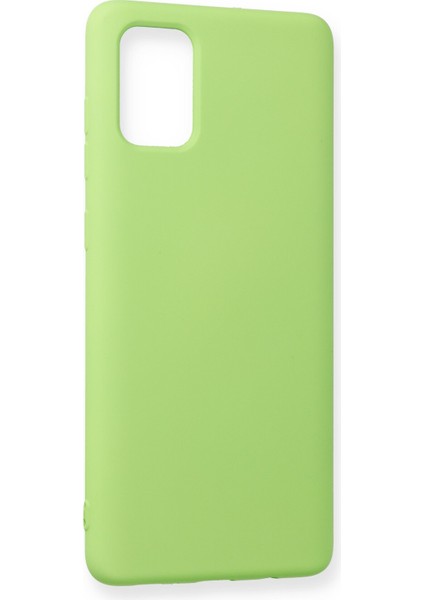 Samsung Galaxy A71 Kılıf Nano Içi Kadife Silikon - Açık Yeşil fiyatları