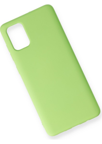 Samsung Galaxy A71 Kılıf Nano Içi Kadife Silikon - Açık Yeşil modelleri