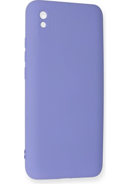 Xiaomi Redmi 9A Kılıf Nano Içi Kadife Silikon - Lila modelleri