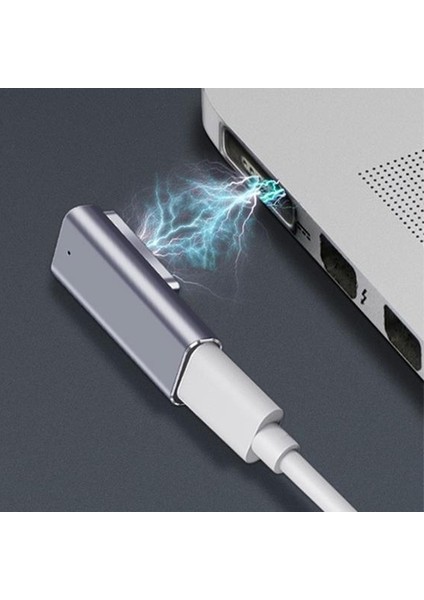 Magsafe 2 5A Type C Pd Mıknatıslı Dönüştürücü Şarj Başlık MacBook Air/pro