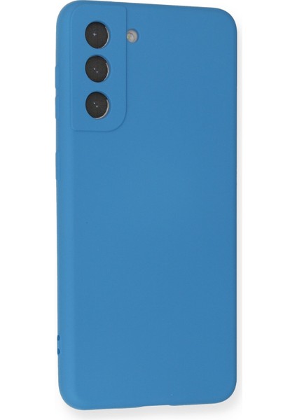 Samsung Galaxy S21 Kılıf Nano Içi Kadife Silikon - Mavi fiyatları