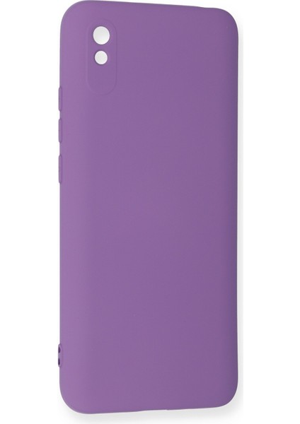 Xiaomi Redmi 9A Kılıf Nano Içi Kadife Silikon - Mor modelleri