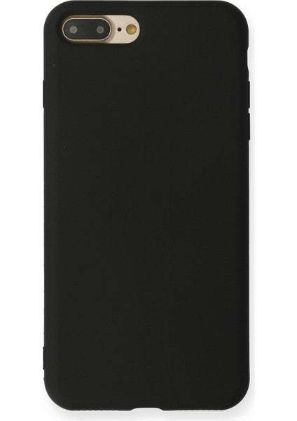 Apple Iphone 7 Plus Kılıf Nano Içi Kadife Silikon - Siyah