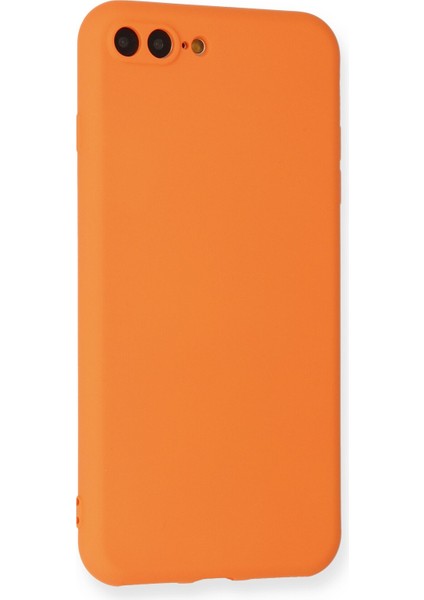 Apple Iphone 7 Plus Kılıf Nano Içi Kadife Silikon - Turuncu fiyatları