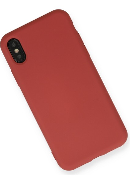 Apple Iphone x Kılıf Nano Içi Kadife Silikon - Kiremit fiyatları
