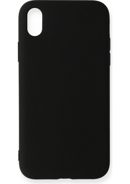Apple Iphone Xr Kılıf Nano Içi Kadife Silikon - Siyah