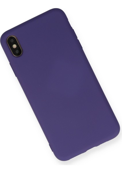 Apple Iphone Xs Kılıf Nano Içi Kadife Silikon - Mor fiyatları