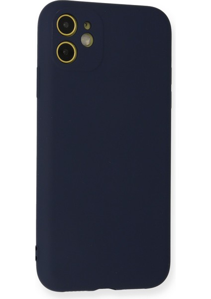 Apple Iphone 11 Kılıf Nano Içi Kadife Silikon - Lacivert modelleri
