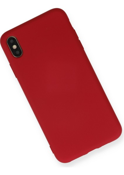 Apple Iphone x Kılıf Nano Içi Kadife Silikon - Kırmızı fiyatları
