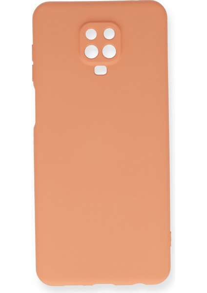 Xiaomi Redmi Note 9 Pro Kılıf Nano Içi Kadife Silikon - Turuncu