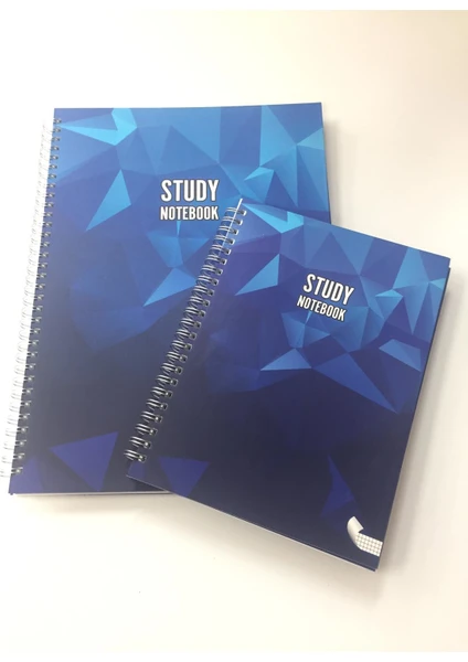 Dikkat Defter A5 Study Notebook Çift Taraflı Defter Çizgili + Kareli