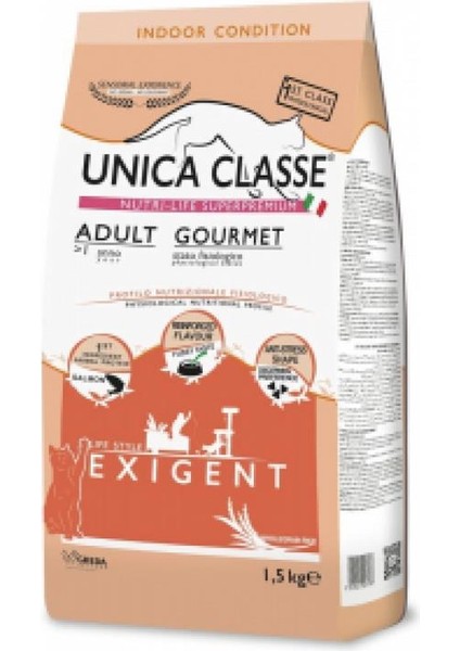 Unıca Classe Yetişkin Gourmet Somon Balıklı Kedi Maması 1,5 kg