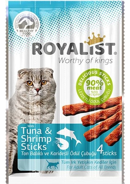 Ton Balık ve Karidesli Sticks Kedi Ödülü 4'lü 20 gr